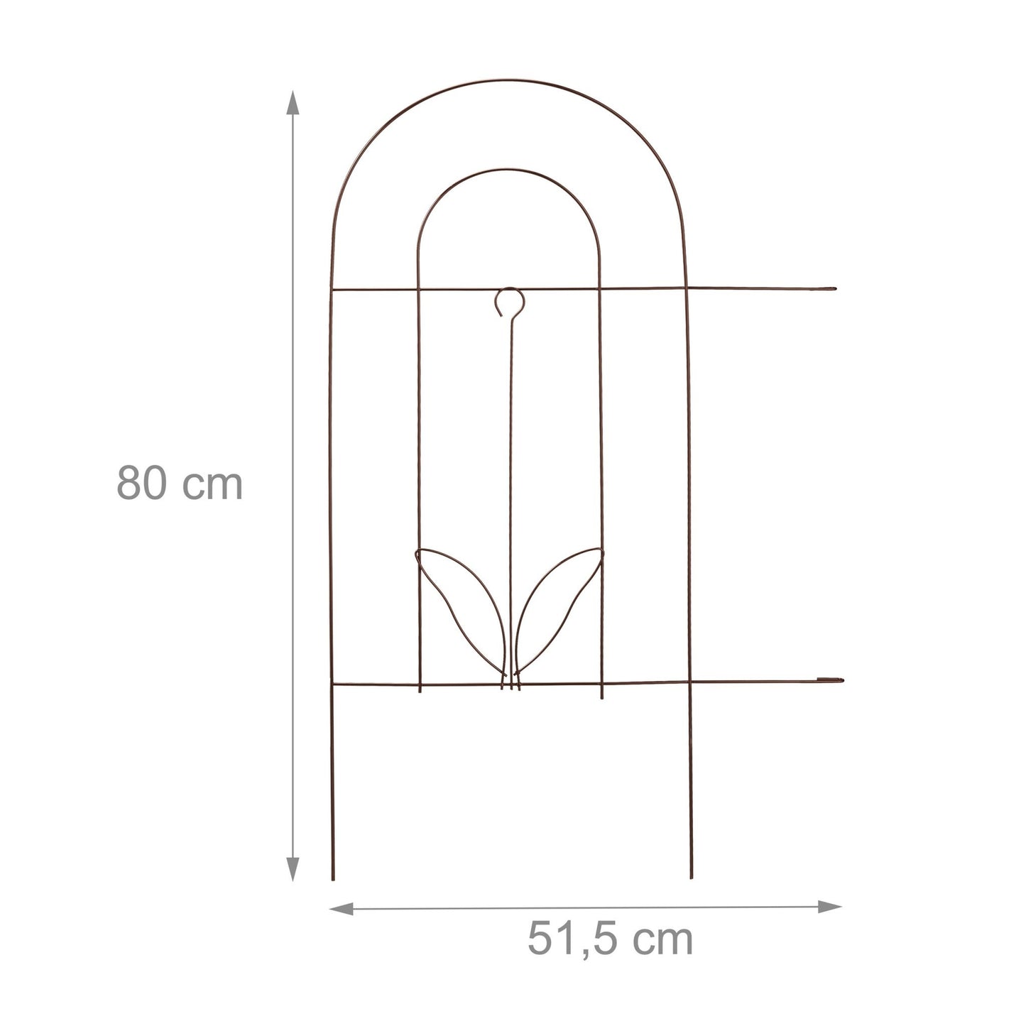 5-part metal bed rail