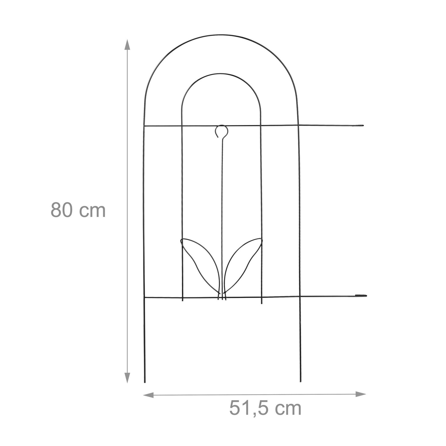 5-part metal bed rail