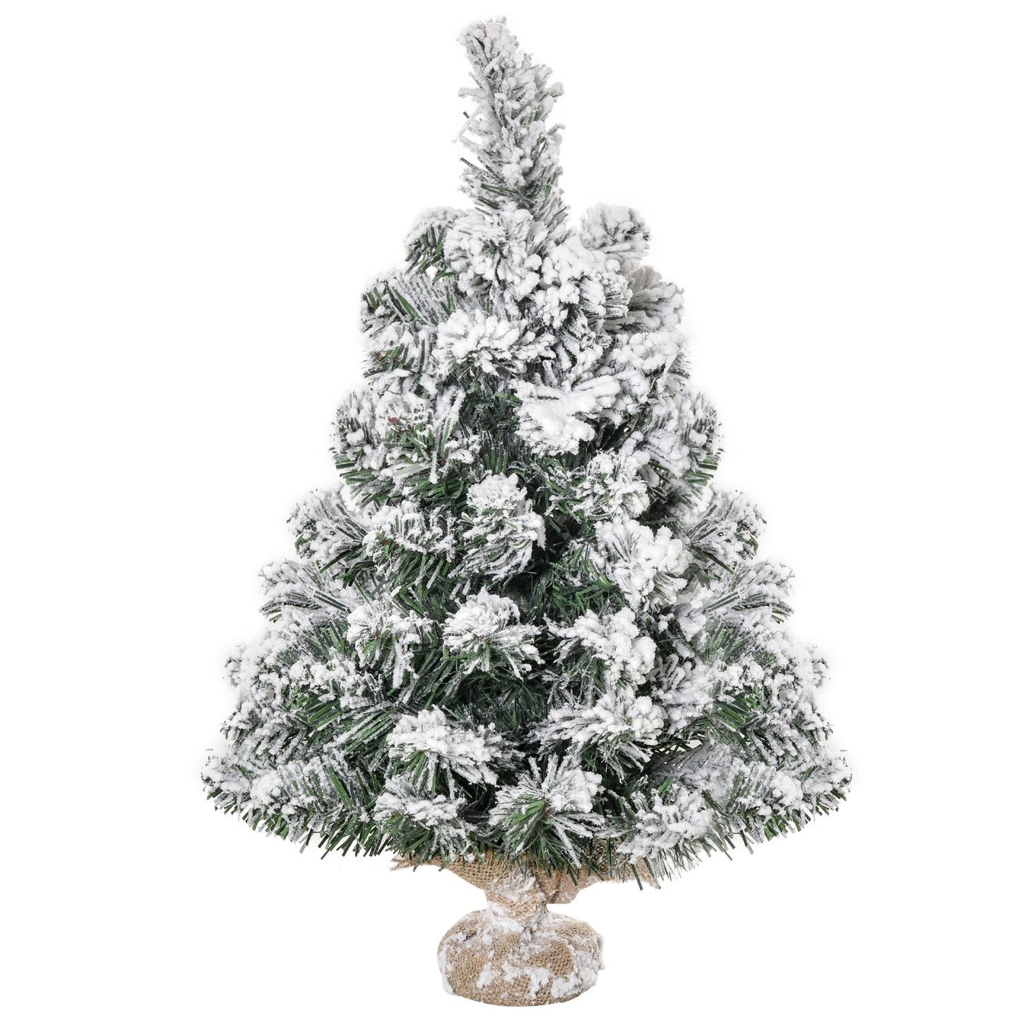 60cm Artificial Christmas Tree with Snow Effect, Indoor Use