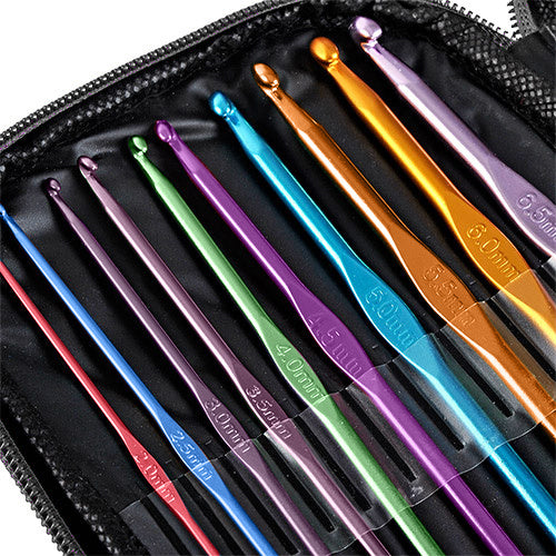 69-Piece Crochet Set with Hooks and Accessories