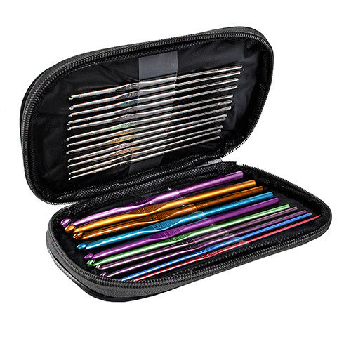 69-Piece Crochet Set with Hooks and Accessories