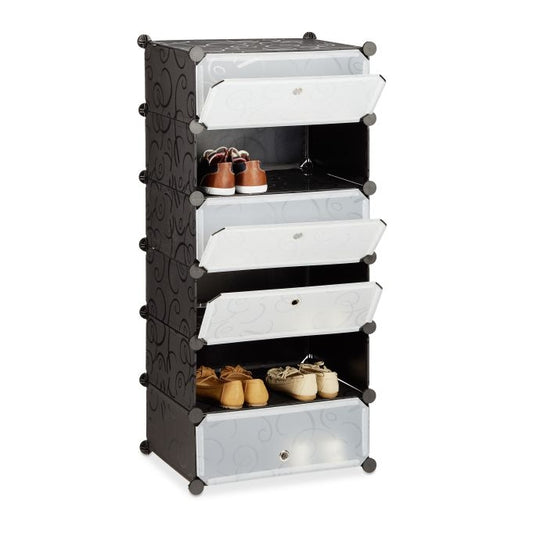 Shoe cabinet with 6 compartments