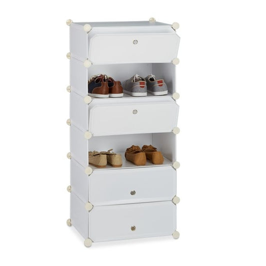 Shoe cabinet with 6 compartments