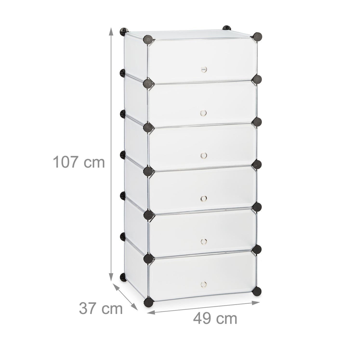 6 Compartment Shoe Cabinet