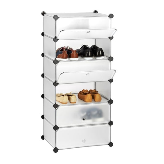 6 Compartment Shoe Cabinet