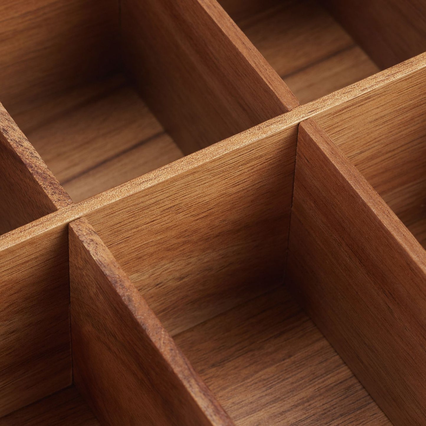 6-Compartment Wooden Tea Box