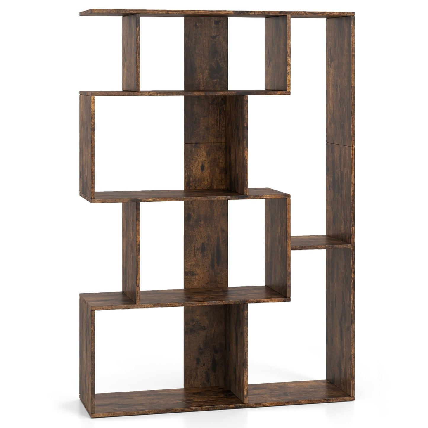 6-Cube Bookshelf with Anti-Tip Safety, Modern Design