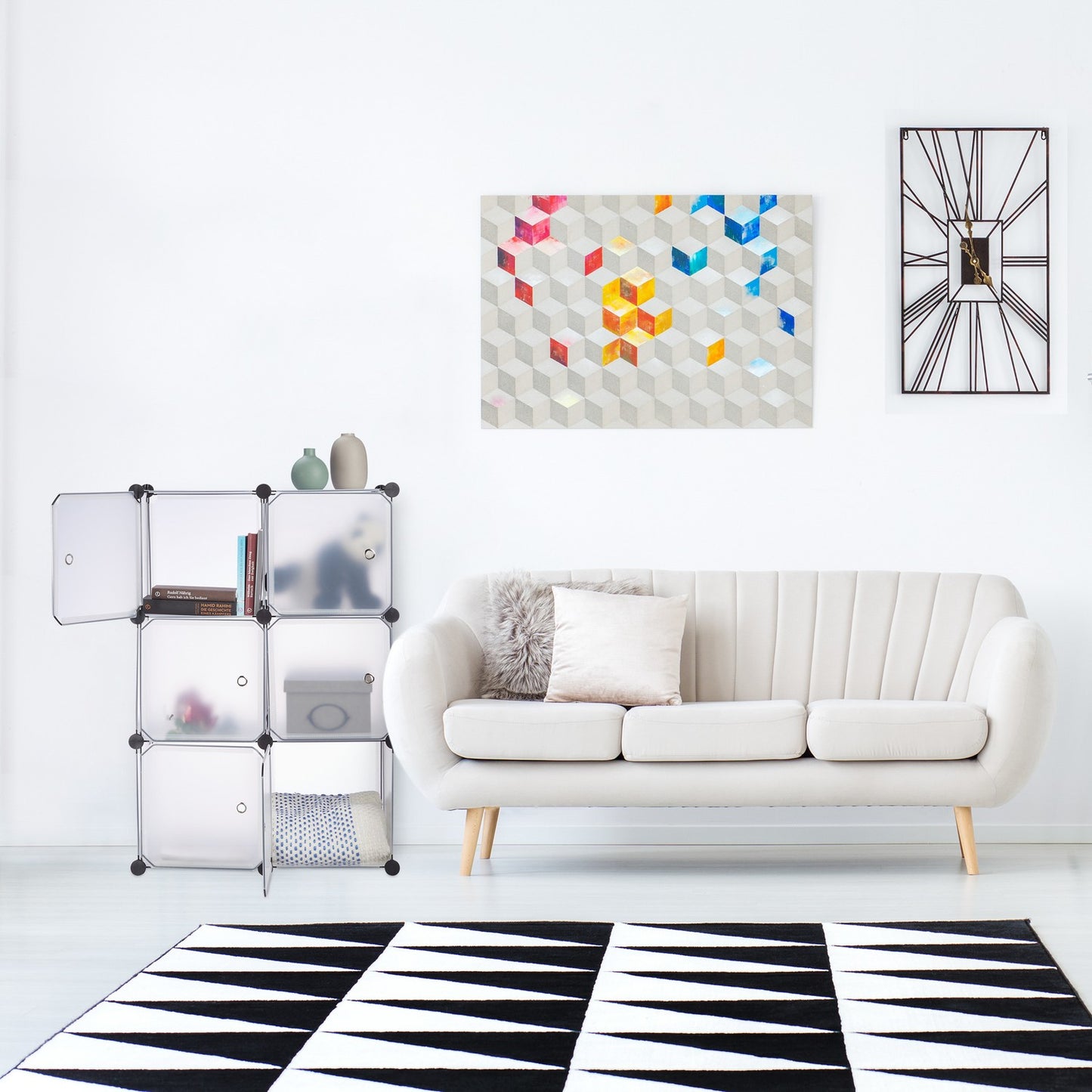 6-door shelving system