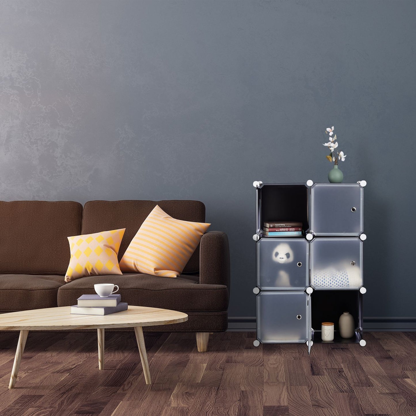 6-door shelving system