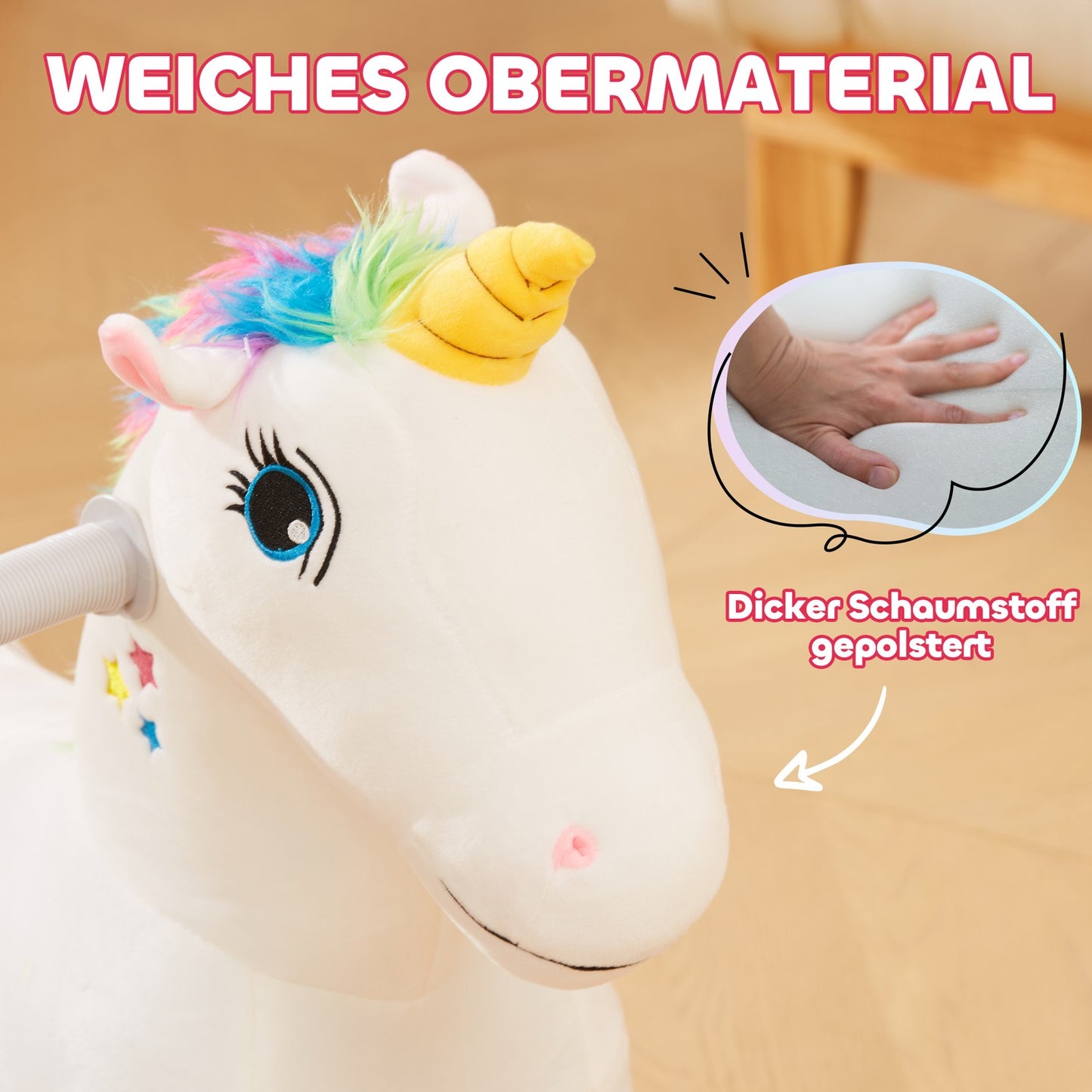 Children's Unicorn electric ride-on car with music, 1.5-3 years