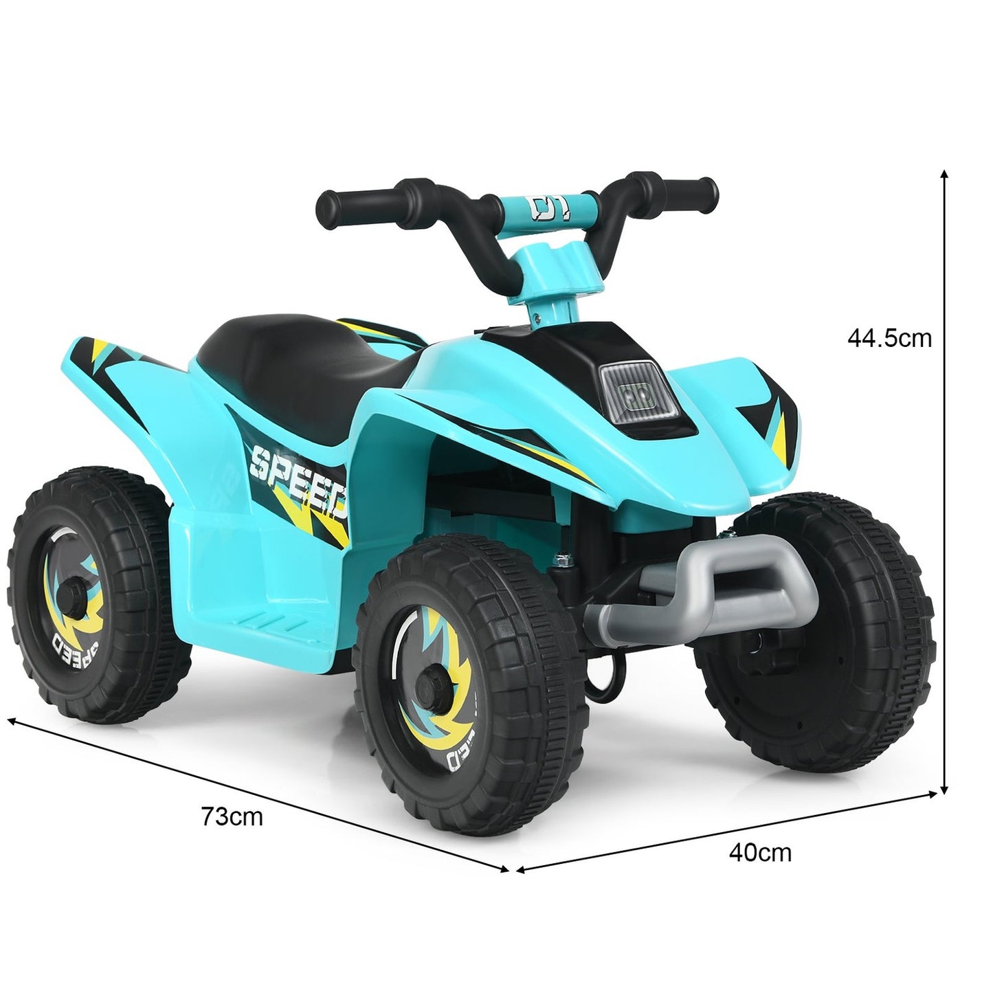 6V children's motorcycle children's quad electric children's quad 73 x 40 x 44.5 cm blue