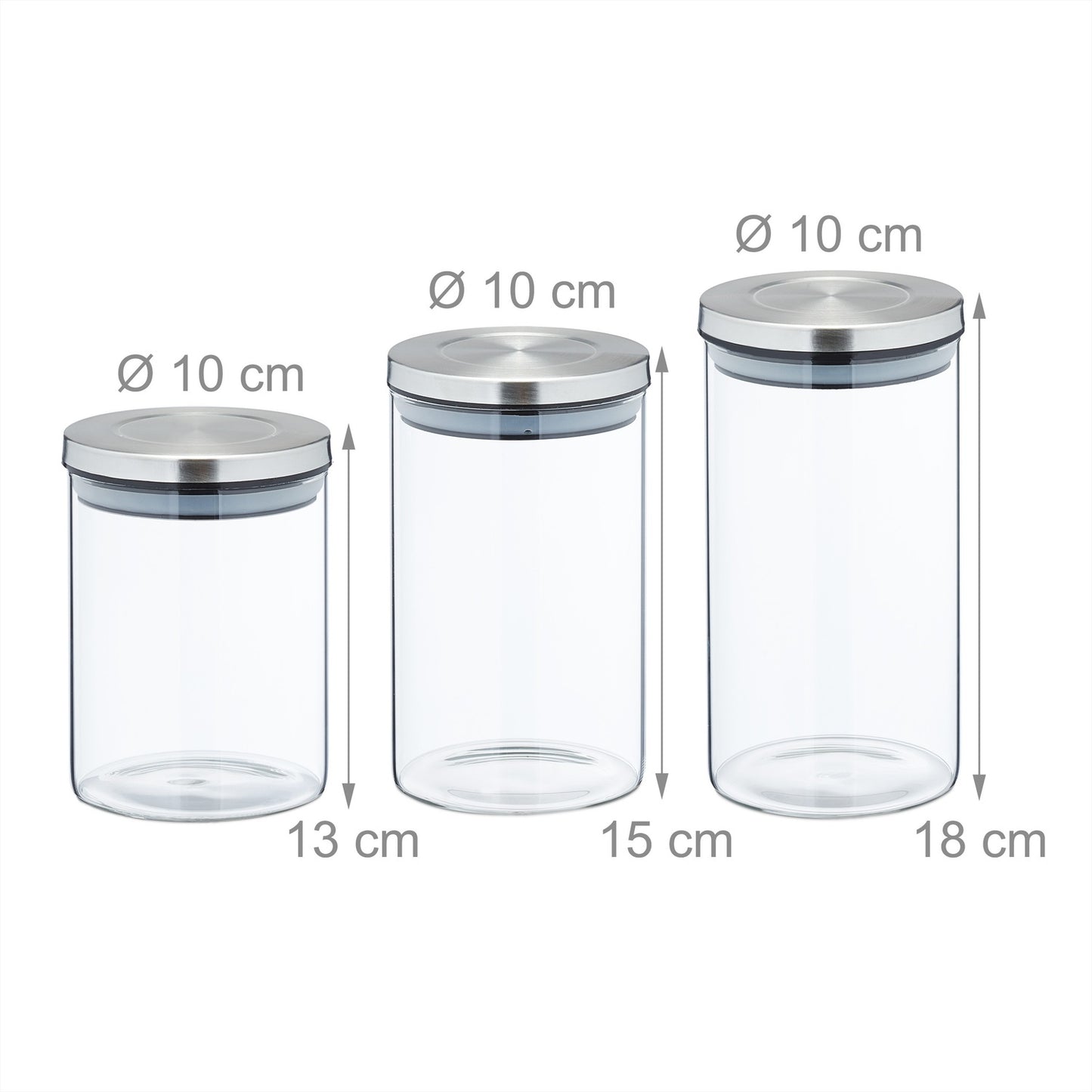 6 pcs. Storage jars in various sizes