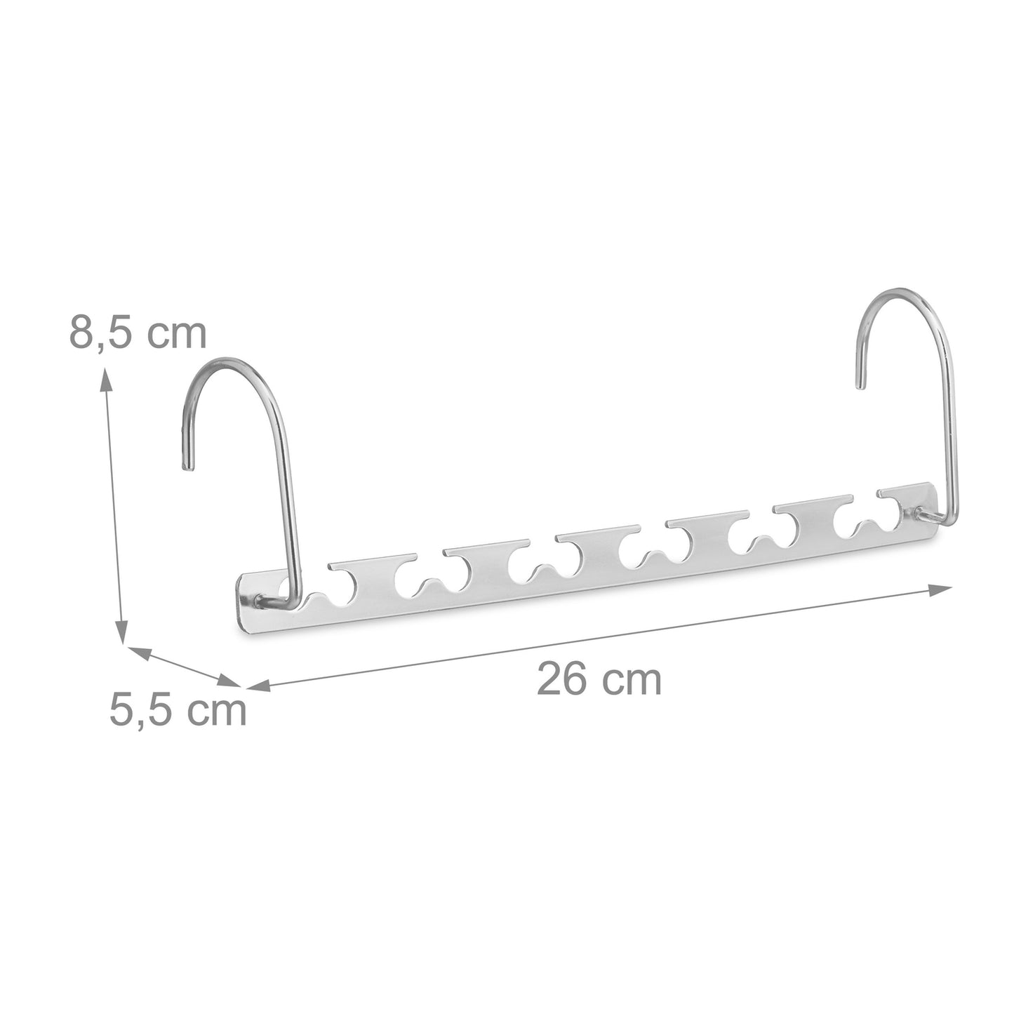 6x Set Vertical Clothes Hangers
