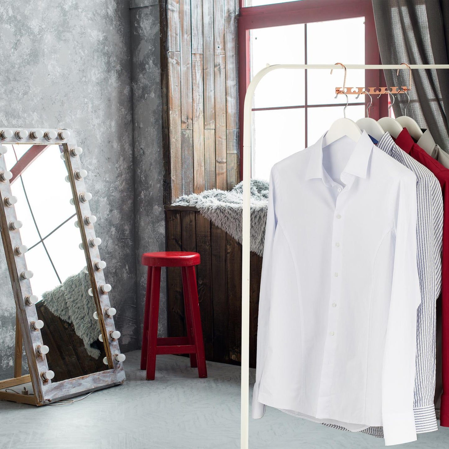 6x Set Vertical Clothes Hangers