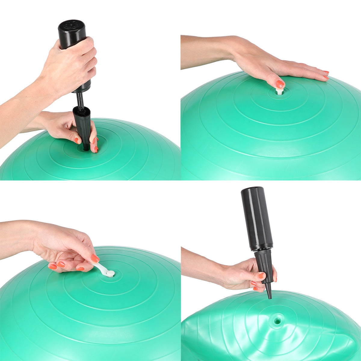 75cm Azure Gym Ball – Anti-Burst, Non-Slip