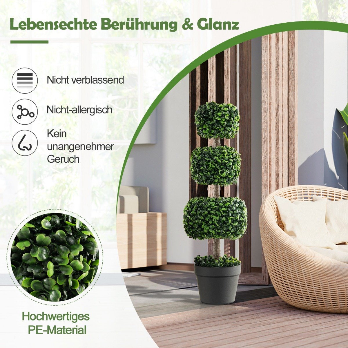 75 cm artificial plant artificial tree with pot artificial decorative plant potted plant green