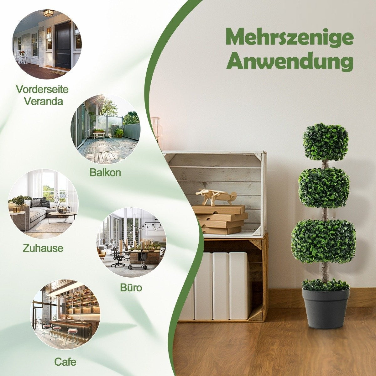 75 cm artificial plant artificial tree with pot artificial decorative plant potted plant green