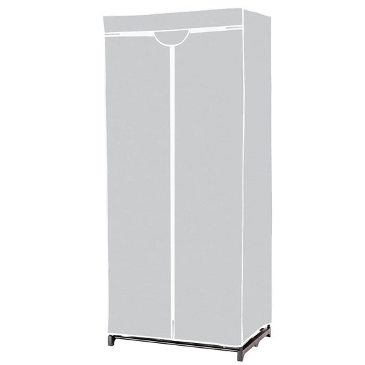 75 x 50 x 170 cm color choice wardrobe fabric cabinet with clothes rail-gray