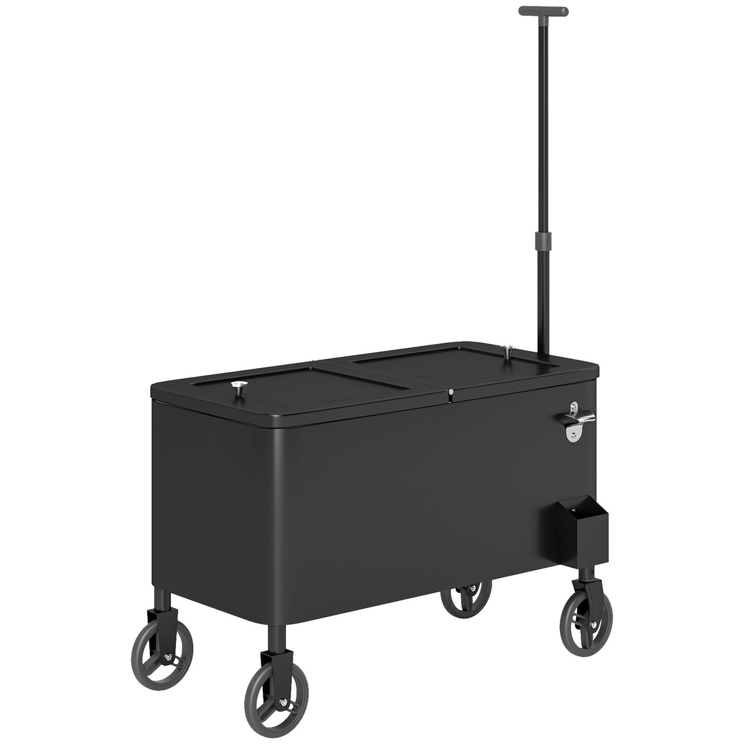 Patio Drinks trolley with wheels, 76L, White