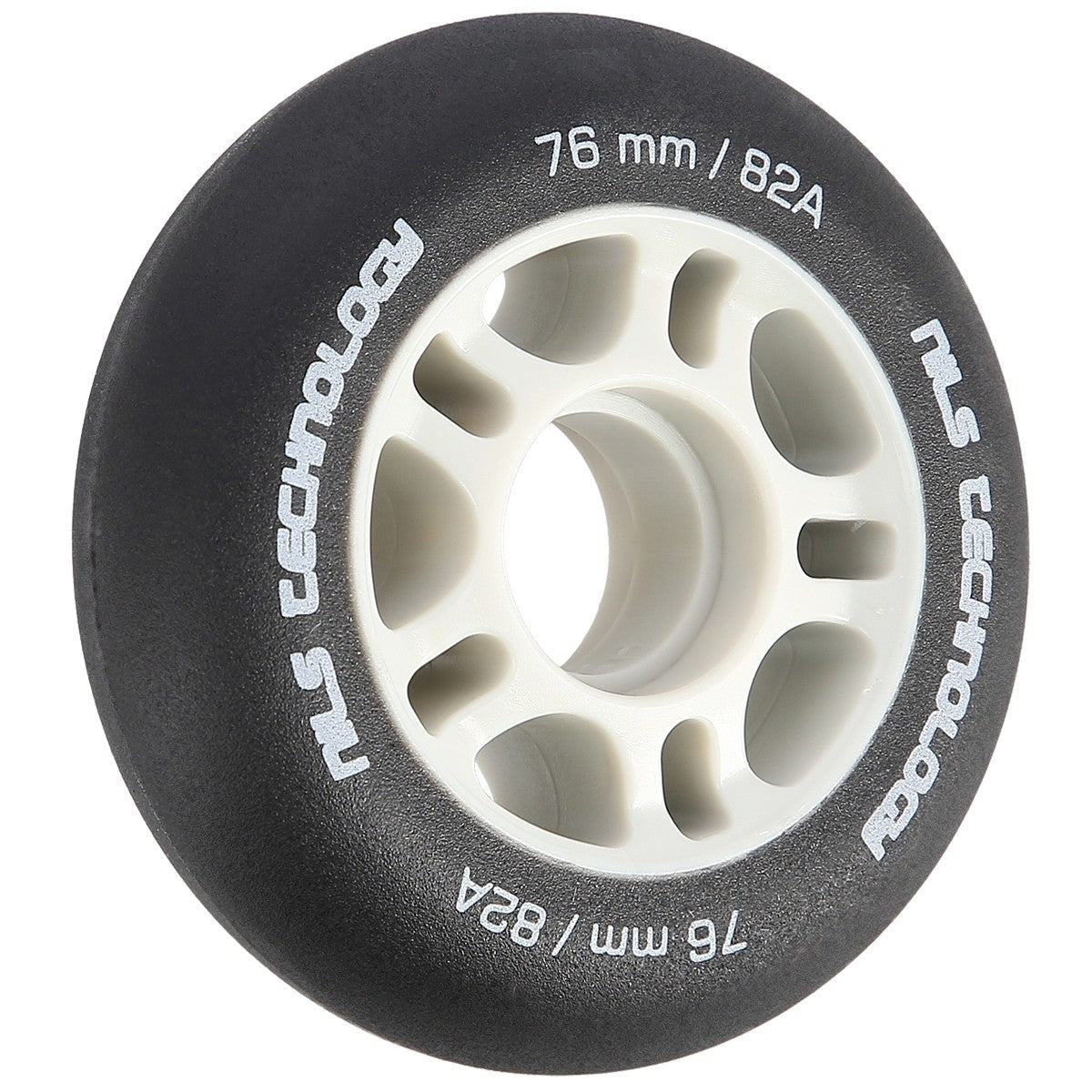 76x24 Black PU Wheels, 82A Hardness, Set of 4