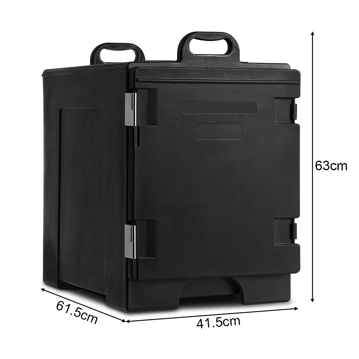 77L insulated box 5 pans food carrier cool box food warming container food carrier 61.5 x 41.5 x 63 cm black