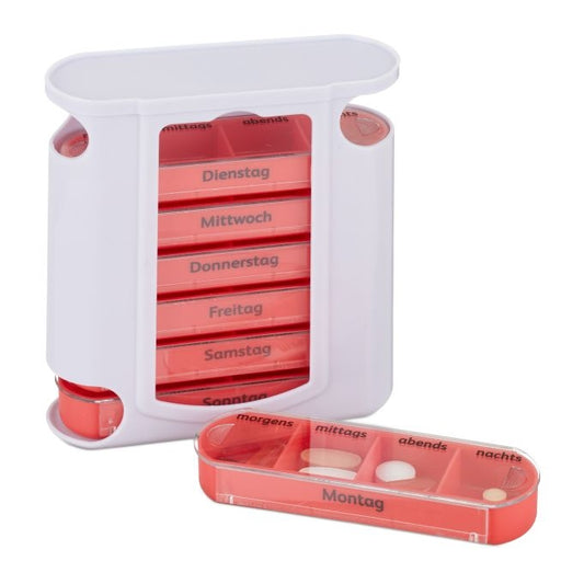 7-Day Pill Box with 4 Compartments Each
