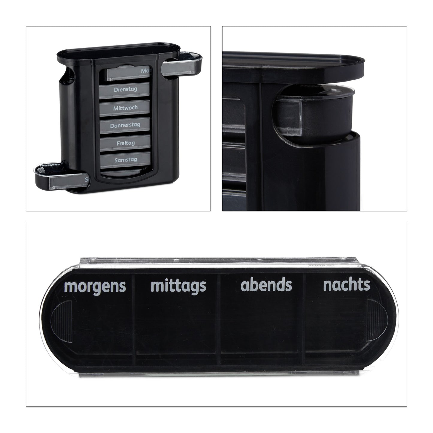 7-Day Pill Box with 4 Compartments Each