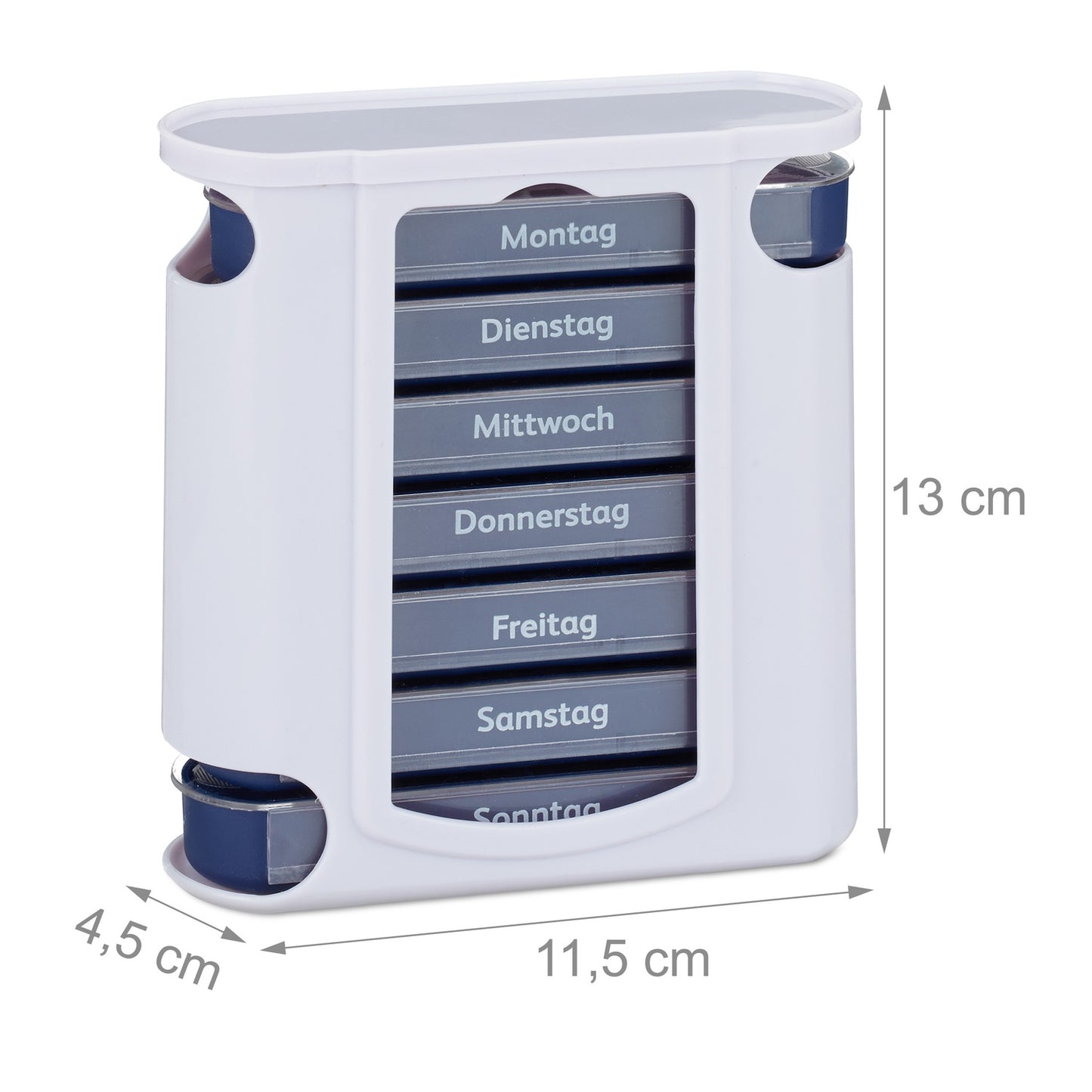 7-Day Pill Box with 4 Compartments Each