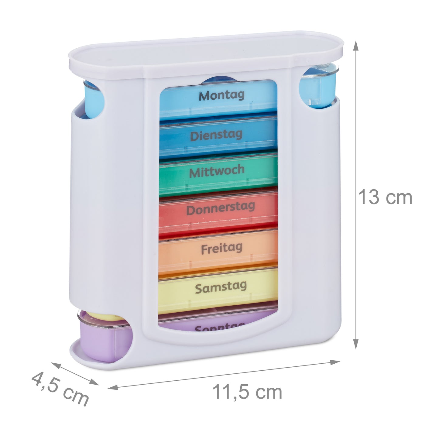 7-Day Pill Box with 4 Compartments Each