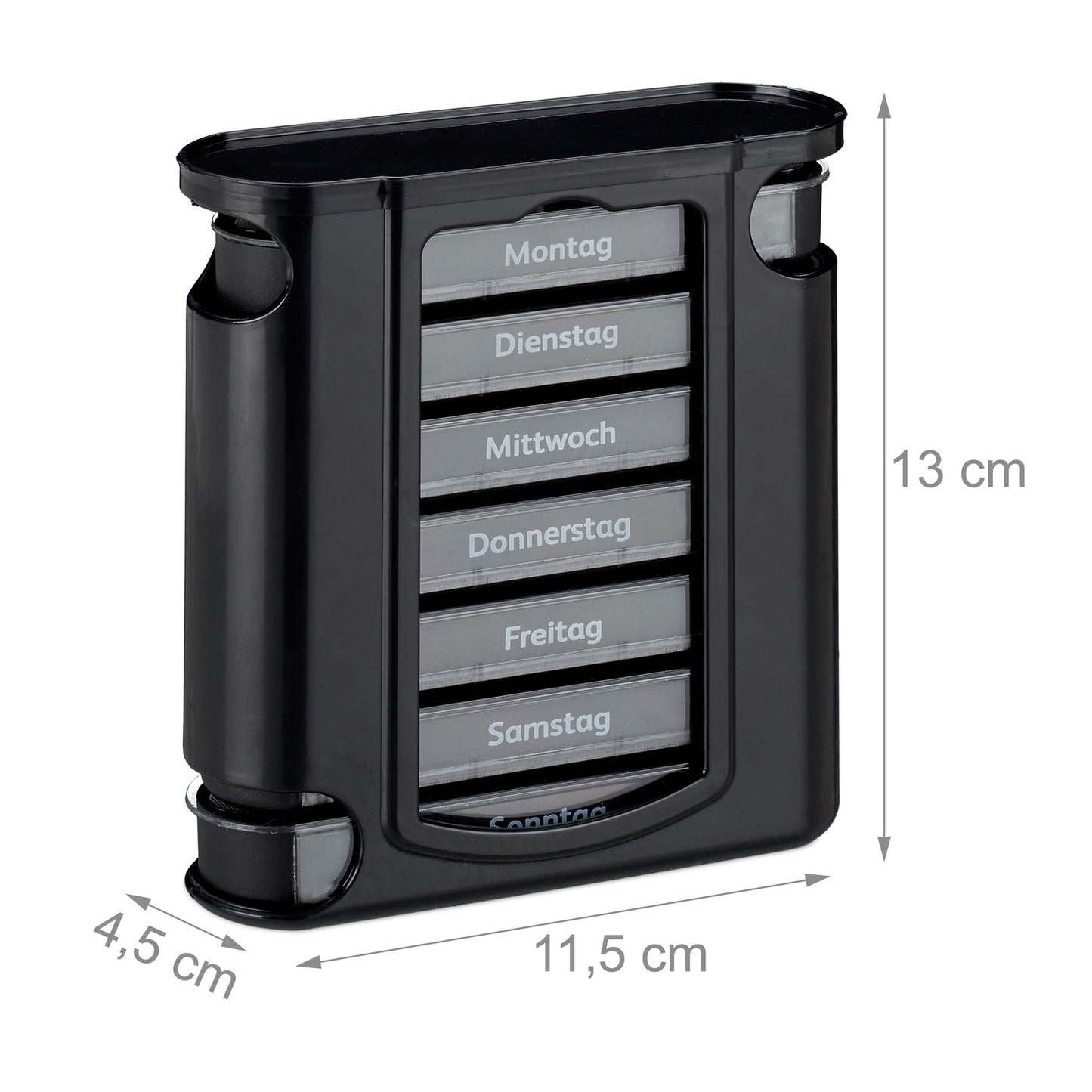 7-Day Pill Box with 4 Compartments Each