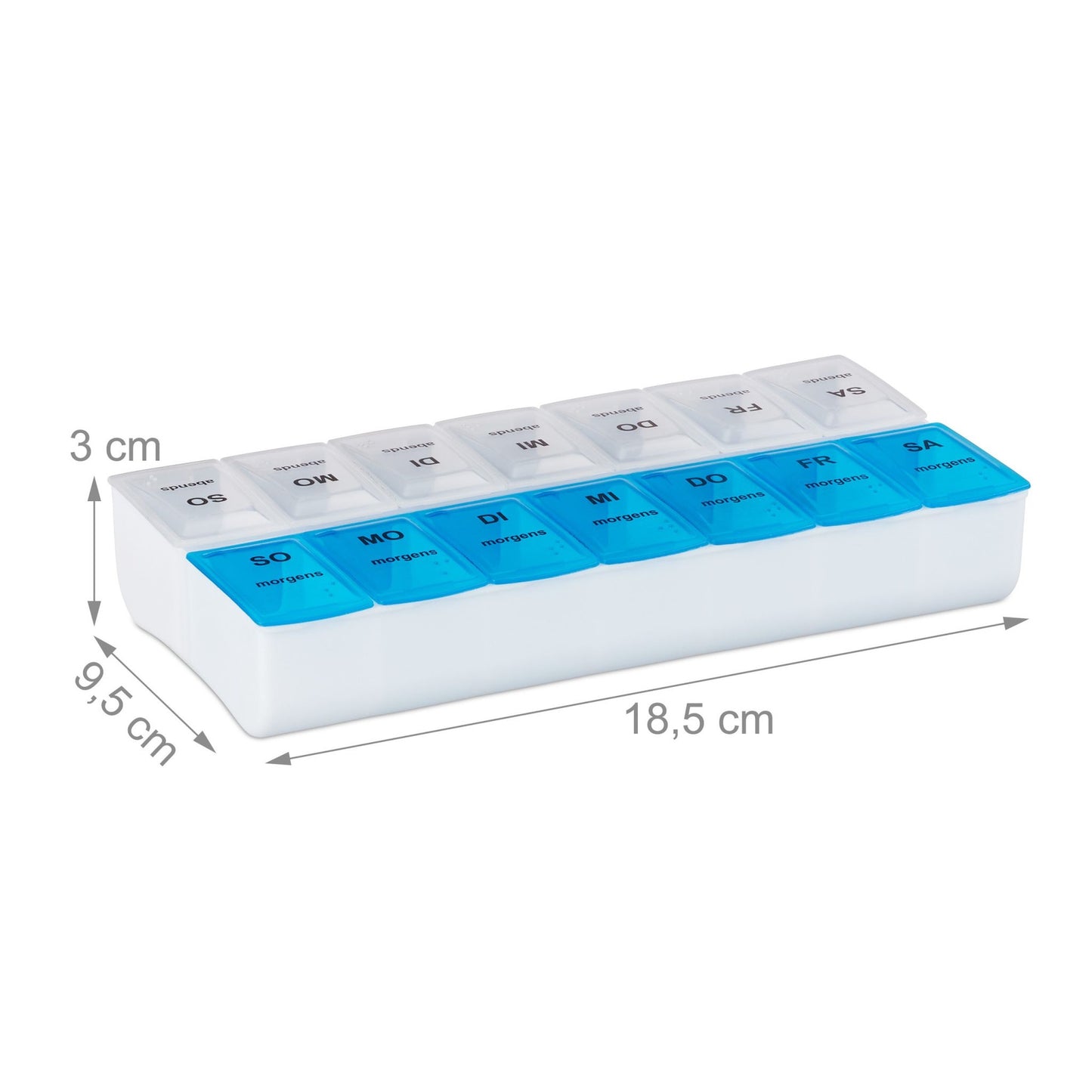 7-Day Pill Organiser with 2 Compartments