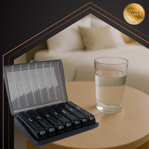 7-Day Pill Organizer with 3 Daily Compartments
