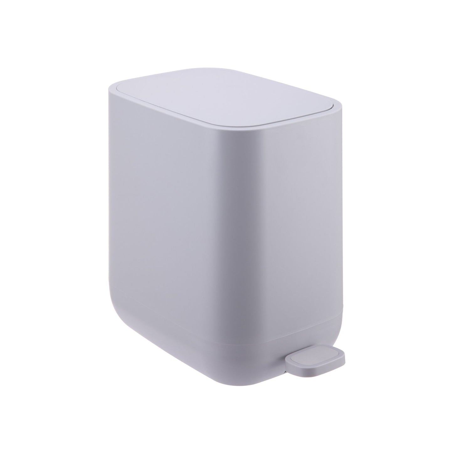 7L Square Plastic Pedal Bin – Soft-Close Lid