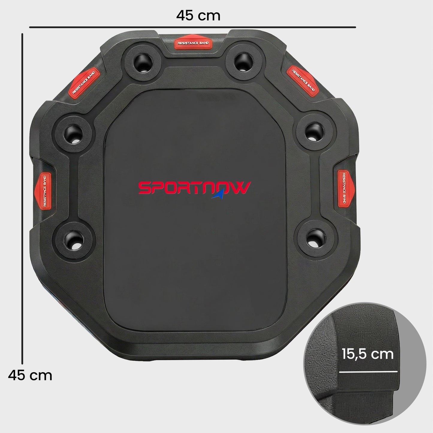7-in-1 Push-Up Board with Wheels and Storage Base