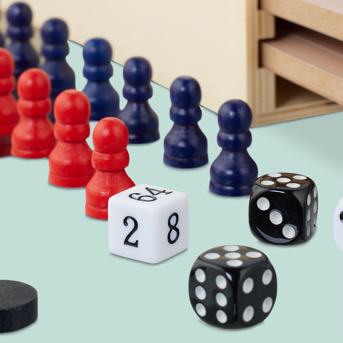 7-in-1 Wooden Board Game Set – Compact Design