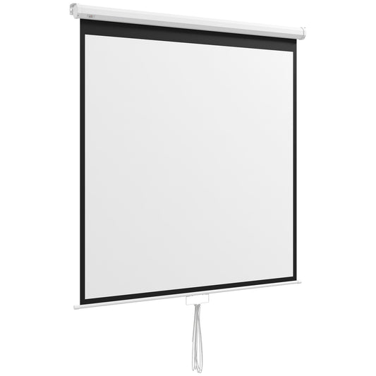 85-Inch 4K HD Projector Screen, 1:1 Ratio, 160° View