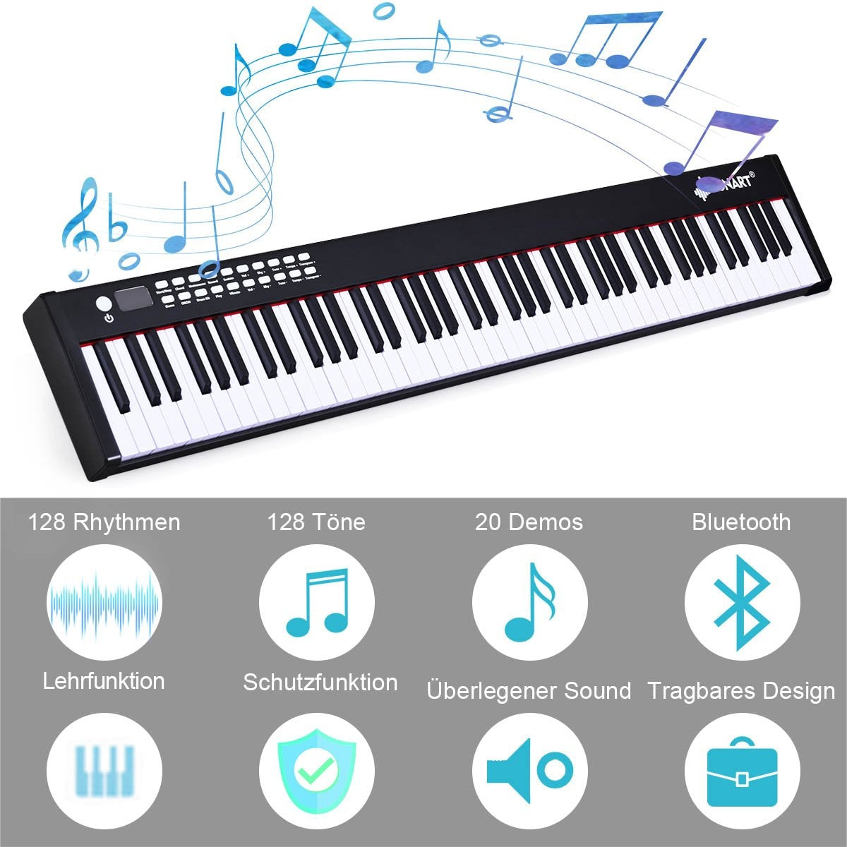 88-key digital piano keyboard electronic piano keyboard carrying case