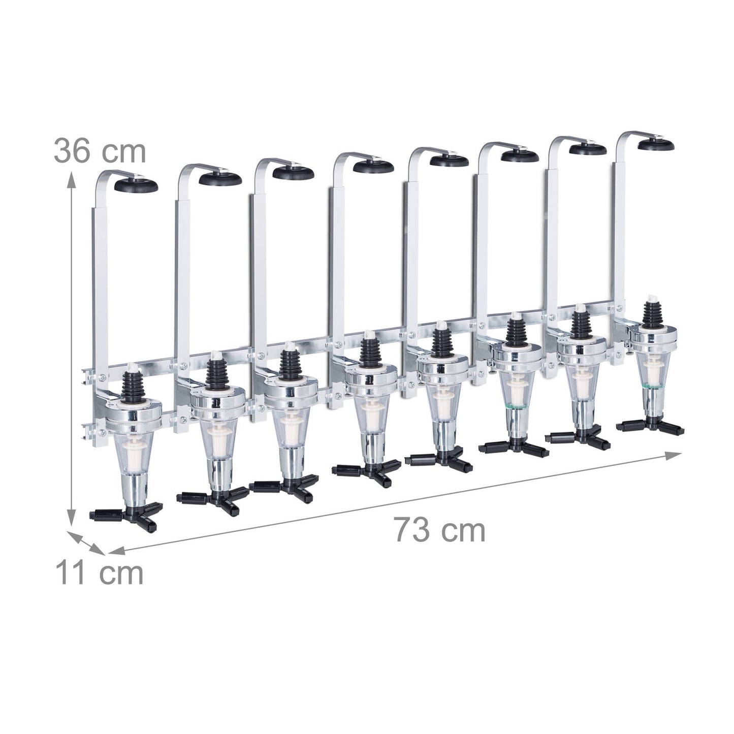8-Bottle Wall-Mount Bar Butler