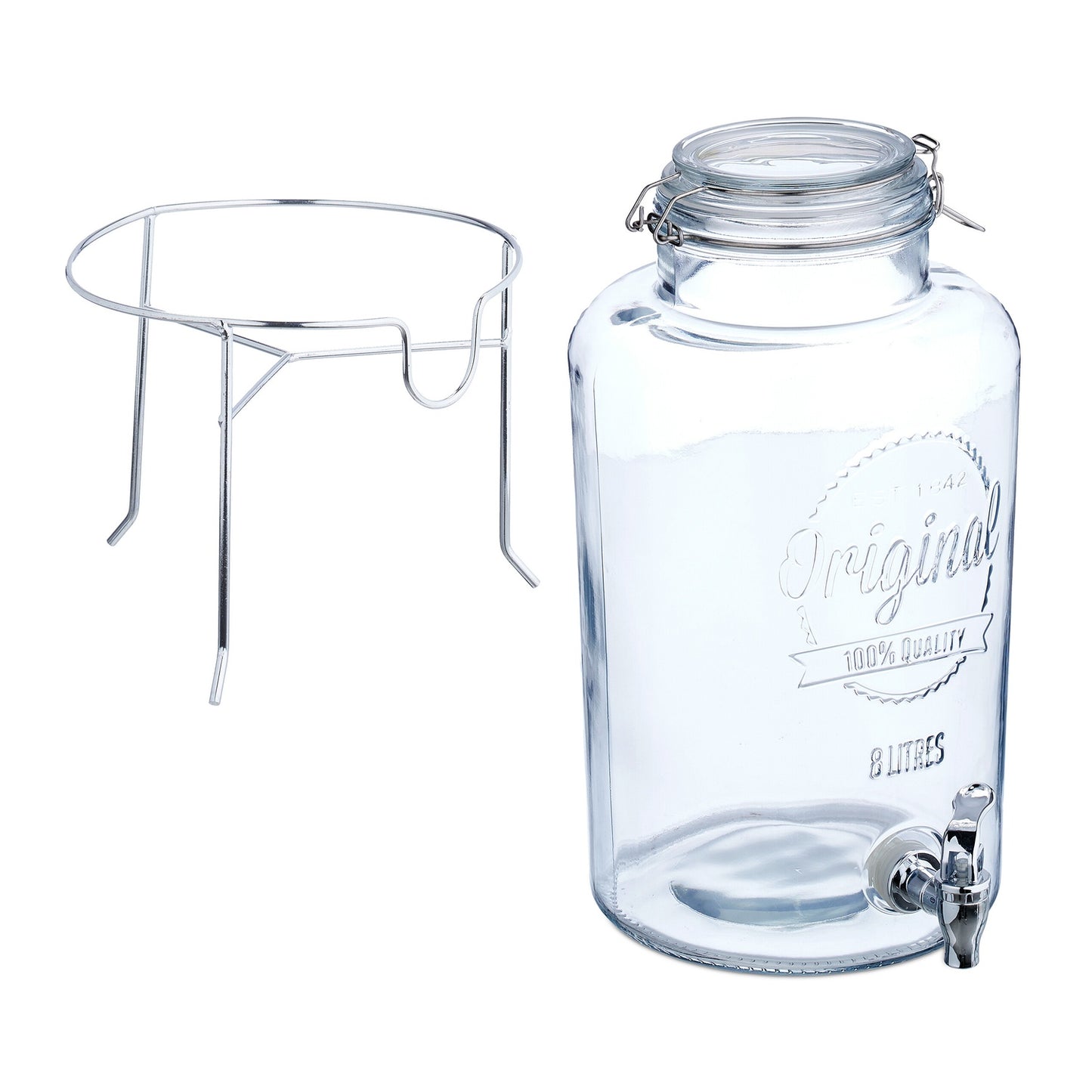 8 L beverage dispenser with stand