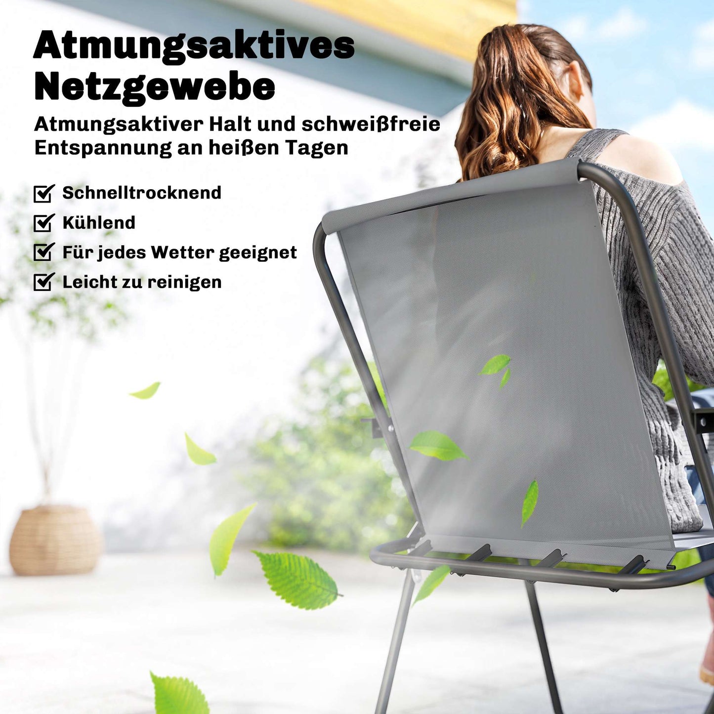 8-Piece Outdoor Dining Set with Umbrella, Foldable Chairs