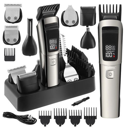 8-in-1 Cordless Hair, Beard, Body Trimmer with USB-C
