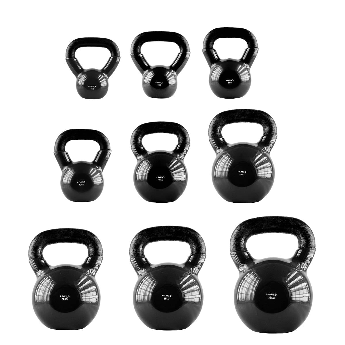 8 kg Cast Iron Kettlebell – Black