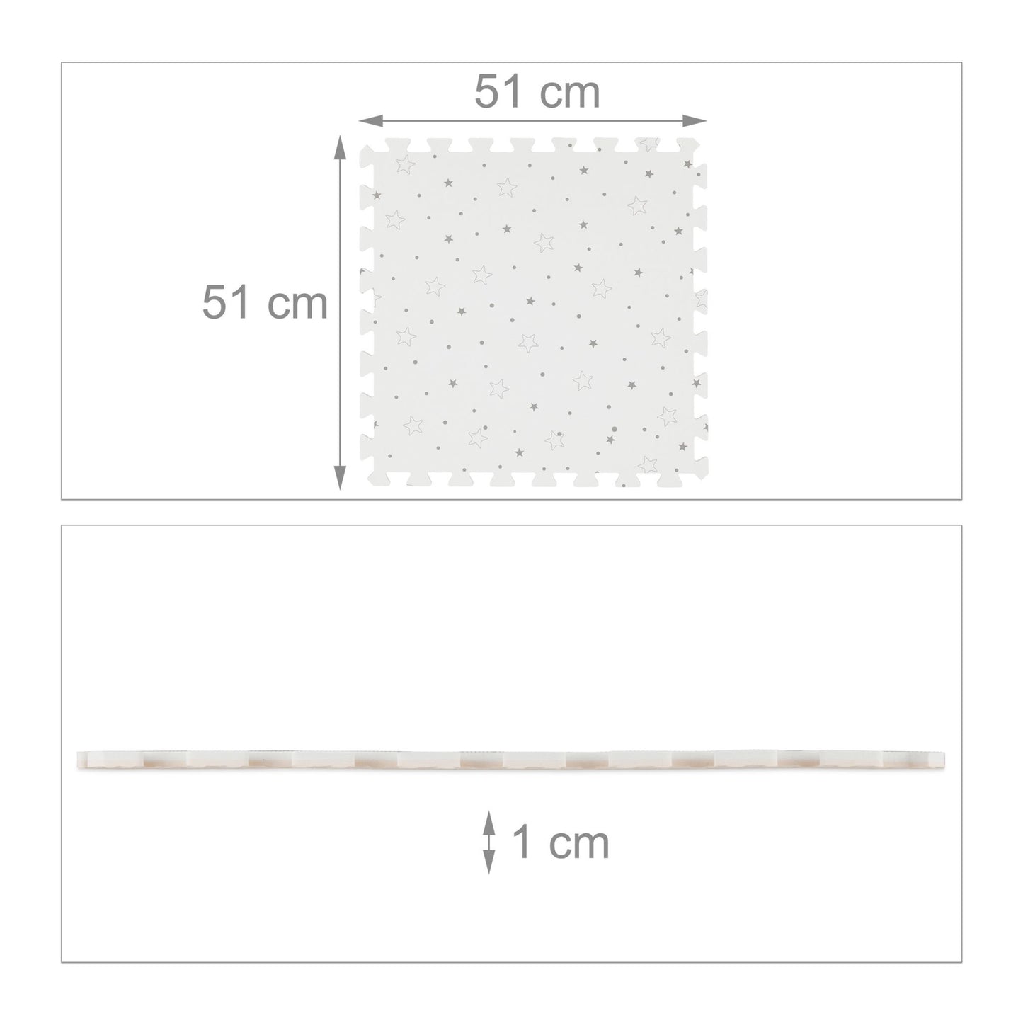 8 puzzle mats with stars