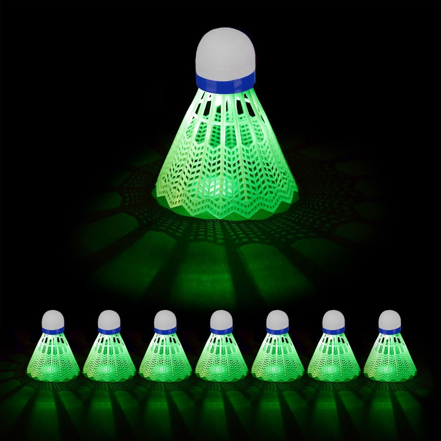 8x LED Shuttlecock