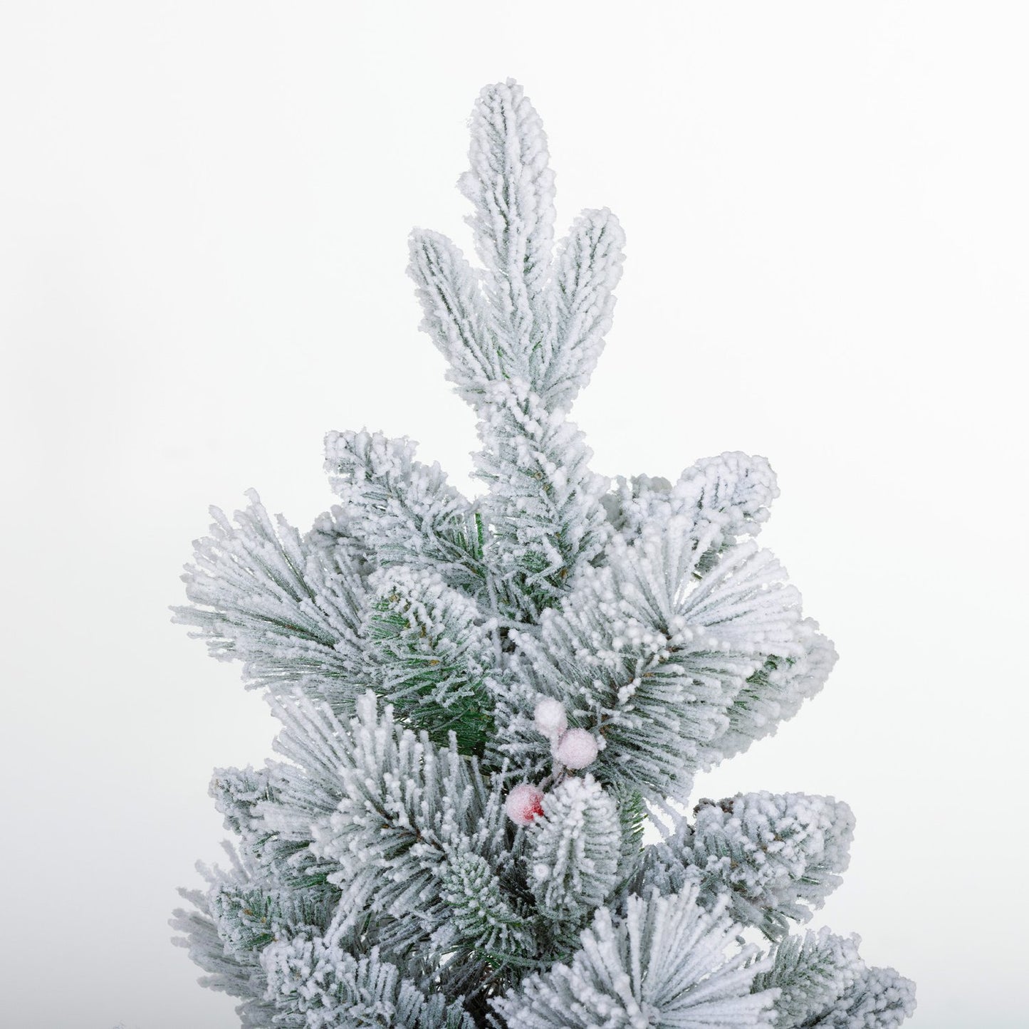 Artificial Christmas trees, 90 cm, 100 LED lights, set of 2