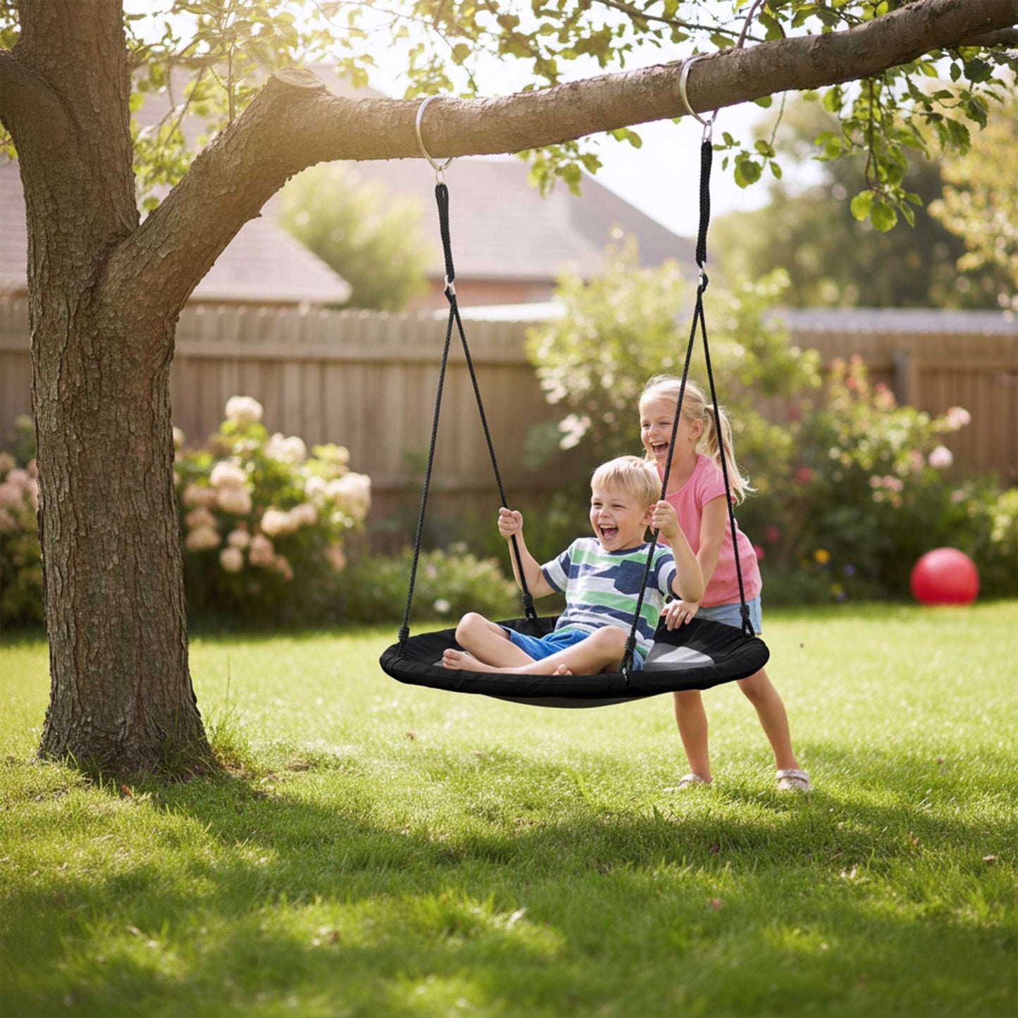 90 cm Round Nest Swing – Soft, Foam-Padded Frame