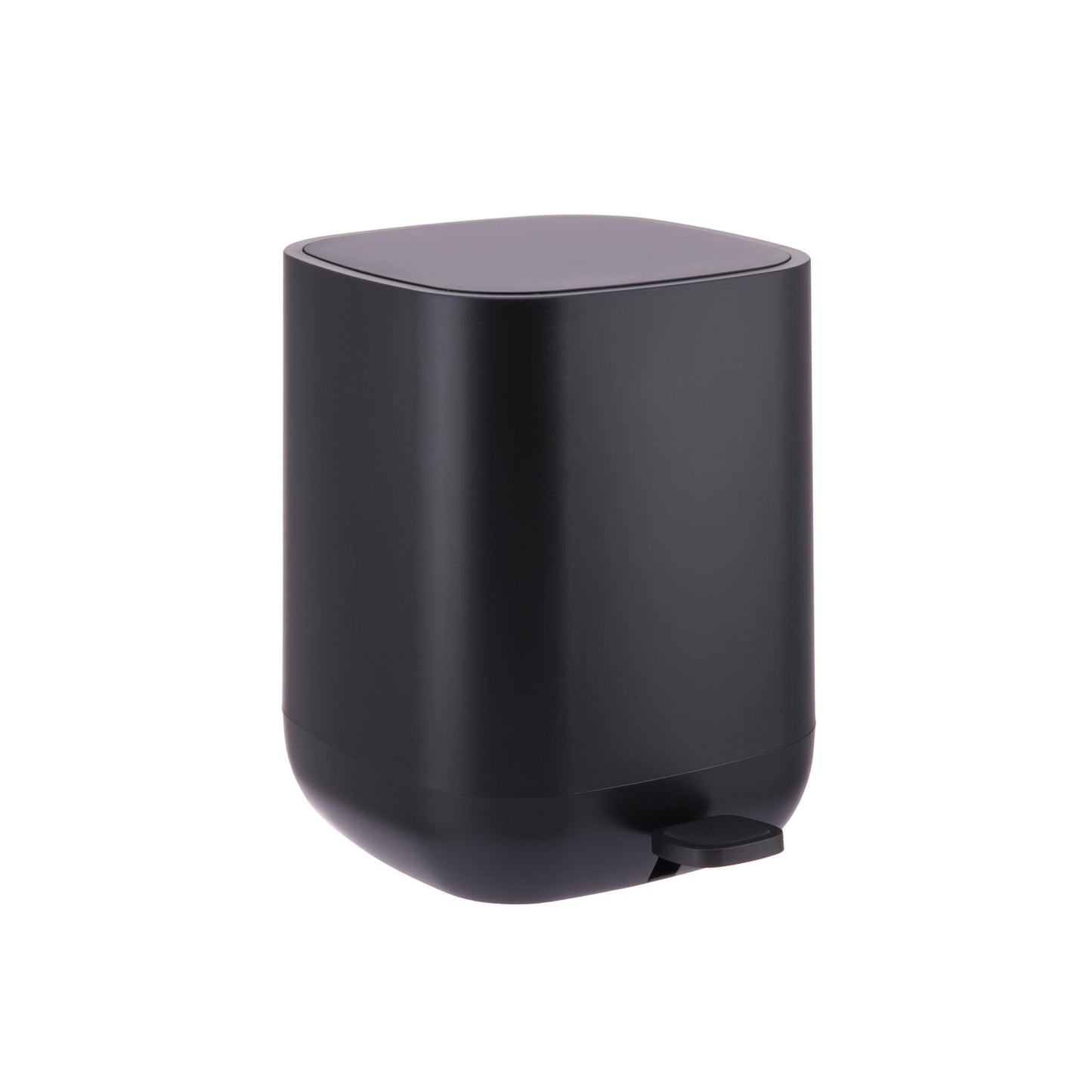 9L Square Pedal Bin, Plastic, Soft-Close Lid