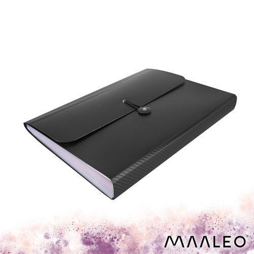 A4 Accordion Document Folder, 13 Compartments, Waterproof