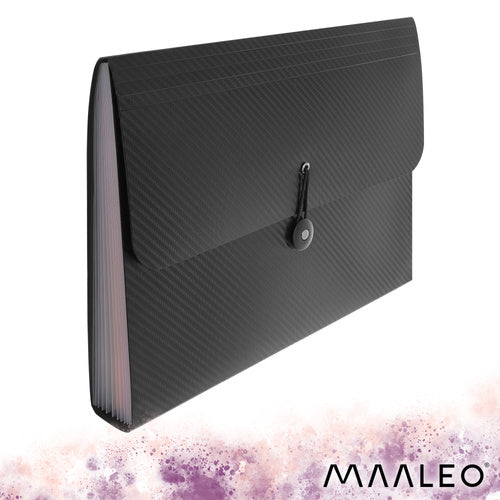 A4 Accordion Document Folder, 13 Compartments, Waterproof