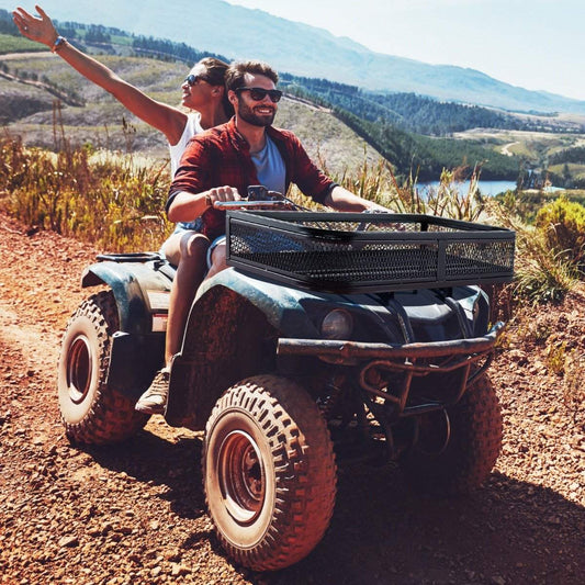 ATV front loading basket, front luggage basket, luggage rack basket, storage basket 92 x 44 x 16.5 cm